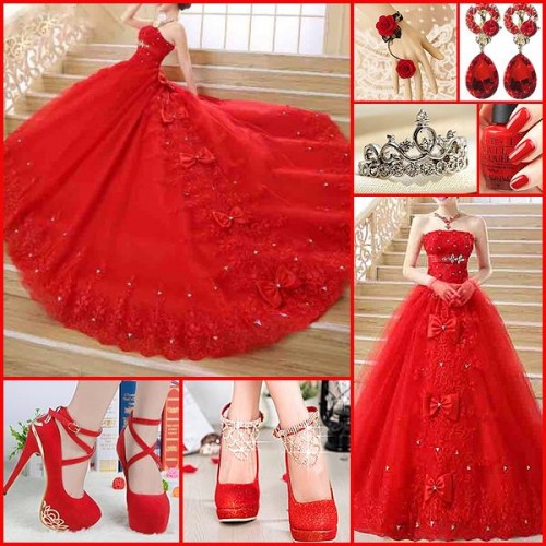 Kırmızı gelinlik modelleri