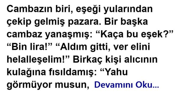 Topal Eşek: Kandıran kandırana