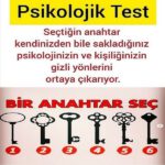 Hangi anahtarı seçersiniz – Psikolojik Test
