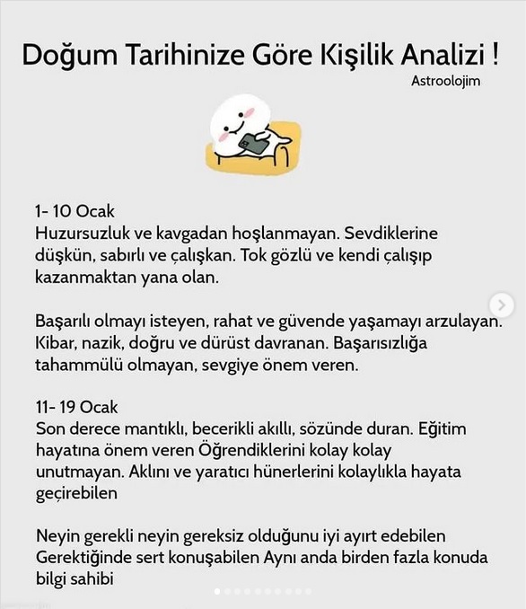 Doğum Tarihinize Göre Kişilik Analizi