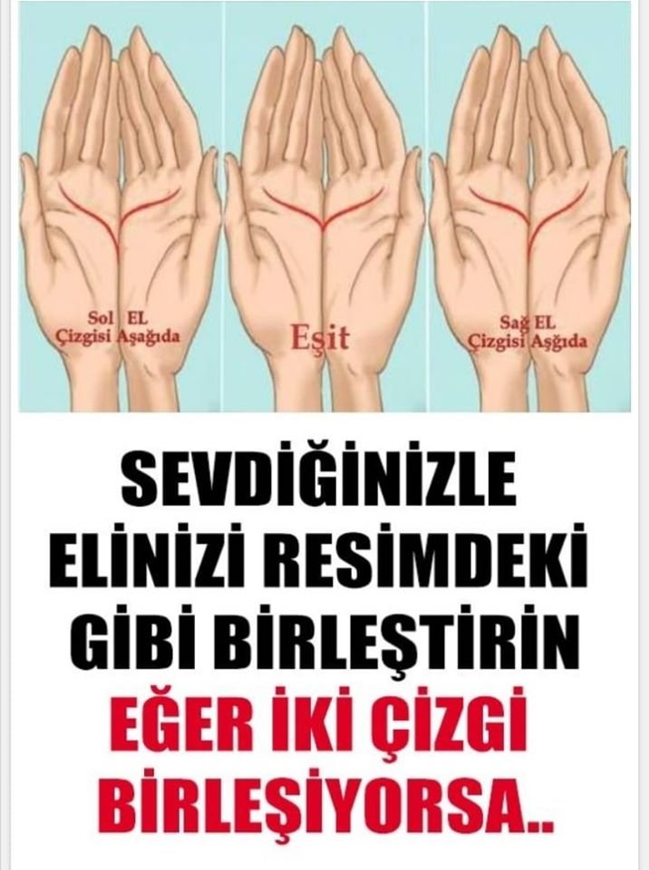 Elleriniz aşk hayatınızla ilgili ipucu veriyor