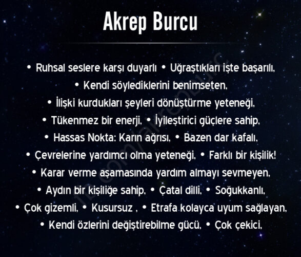 BURÇLARIN EN BELİRGİN ÖZELLİKLERİ
