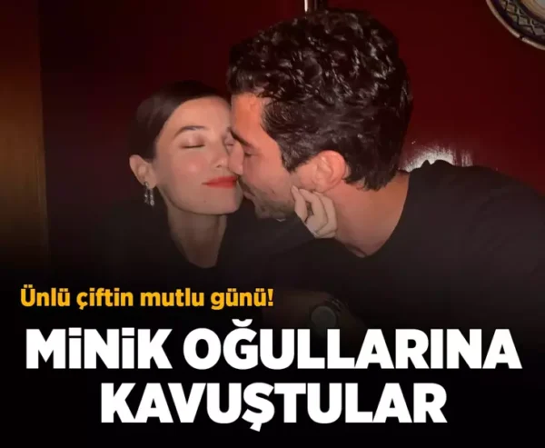 Pınar Deniz ve Kaan Yıldırım’ın mutlu günü! Minik oğullarına kavuştular