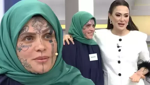 Dövmeleriyle katıldığı programa damga vurdu! ‘Eski hayatıma tövbe ettim’