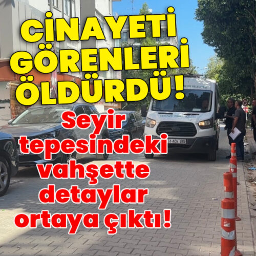 Seyir tepesinde dehşet! Cin*yete tanık olunca katl*dildiler!